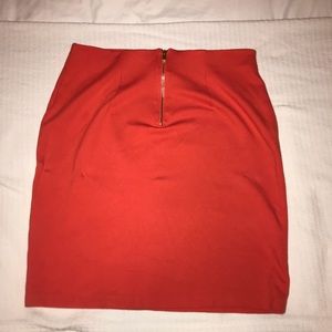 Philosophy pencil skirt orange